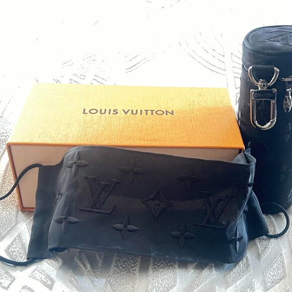 VVIP $1299 Authentic LOUIS VUITTON Made in ITALY Unisex Black Face Mask JAPAN - Picture 1 of 12